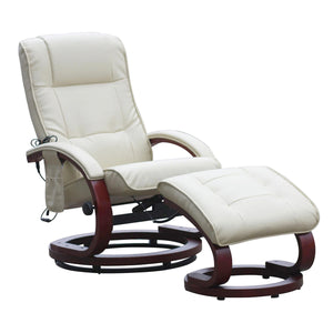 Massagesessel Fernsehsessel Pescatori II ~ weiss/creme