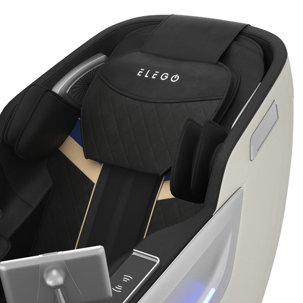 Massagesessel MELLORA SL TRACK schwarz/weiss