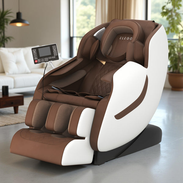 Massagesessel REVIO braun/weiss