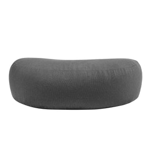 Meditationskissen Halbmond 42 x 20 x 12 cm grau