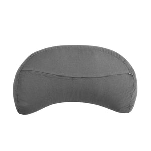 Meditationskissen Halbmond 42 x 20 x 12 cm grau