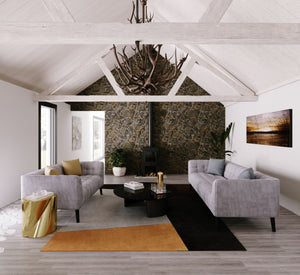 Sofa Set MERLIN samt-grau