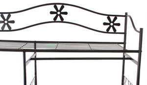 Metall-Garderobe Genf 172x100x43cm ~ mit Vorhang
