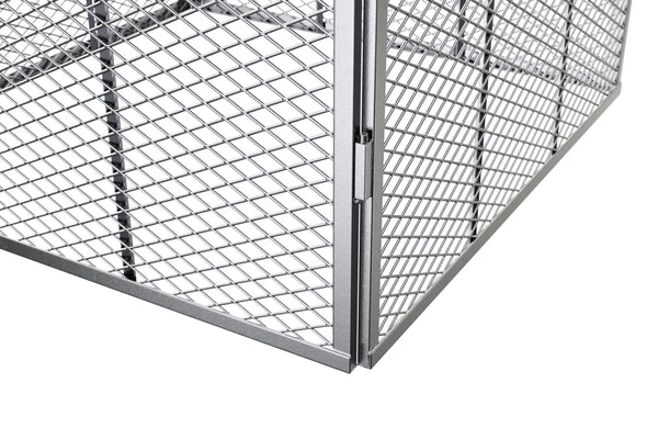 Komposter Metall 450L 80 x 80 x 70 cm