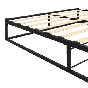 Metallbett ANKARA 140 x 200 x 25 cm schwarz