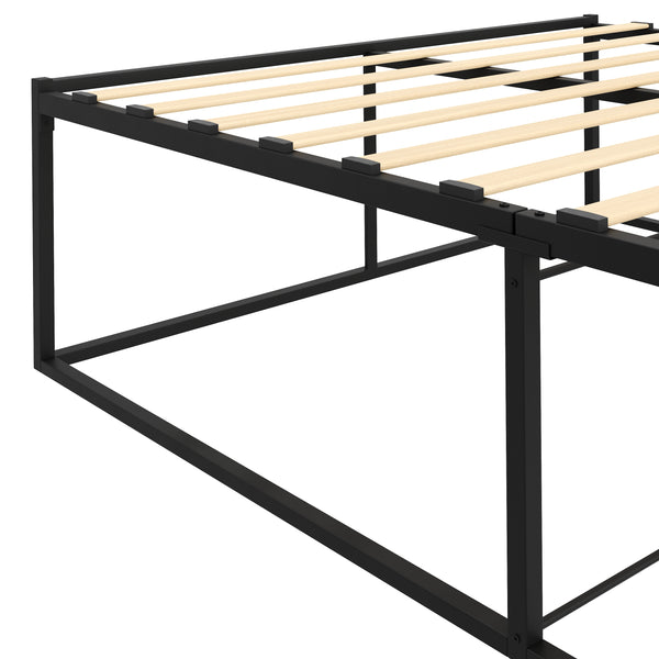 Metallbett ANKARA 140 x 200 x 45 cm schwarz