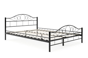 Metallbett AURELIE 140 x 200 cm schwarz