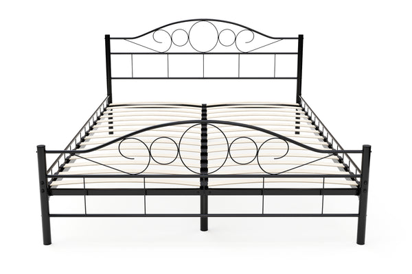 Metallbett AURELIE 140 x 200 cm schwarz