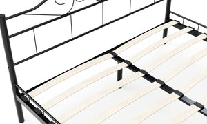 Metallbett AURELIE 140 x 200 cm schwarz