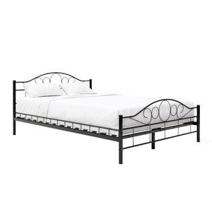 Metallbett AURELIE 140 x 200 cm schwarz