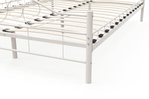 Metallbett AURELIE 140 x 200 cm weiss