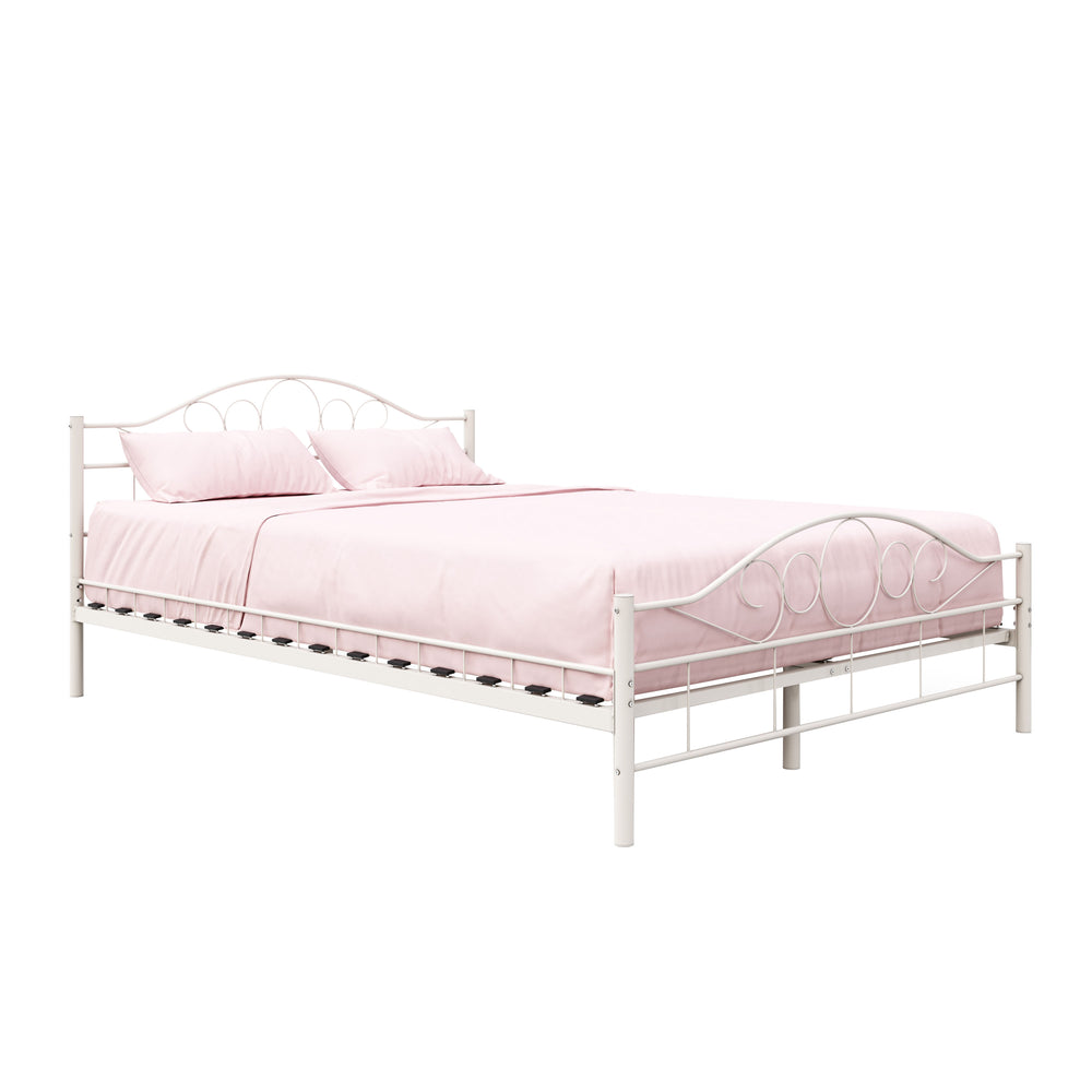 AURELIE metal bed 140 x 200 cm white