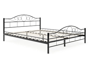 Metallbett AURELIE 180 x 200 cm schwarz