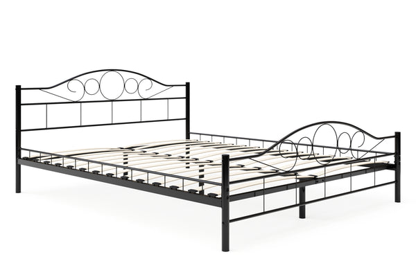 Metallbett AURELIE 160 x 200 cm schwarz