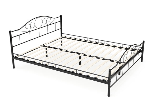 Metallbett AURELIE 180 x 200 cm schwarz