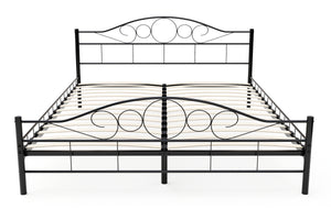Metallbett AURELIE 160 x 200 cm schwarz