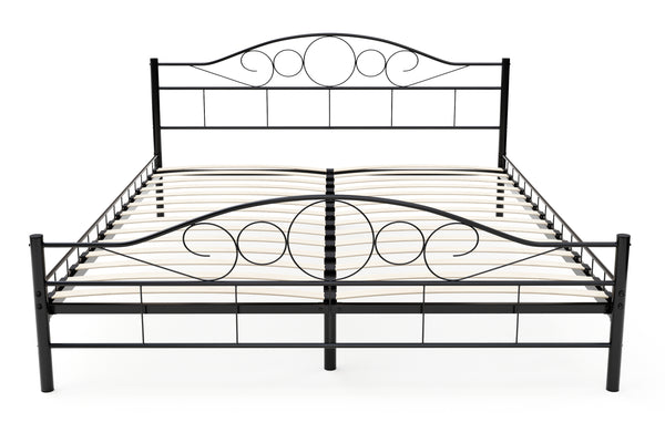 Metallbett AURELIE 160 x 200 cm schwarz