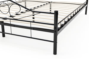Metallbett AURELIE 160 x 200 cm schwarz
