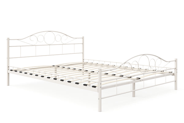 Metallbett AURELIE 160 x 200 cm weiss