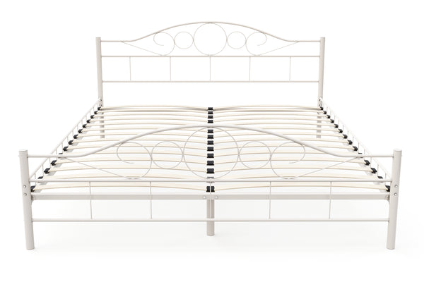 Metallbett AURELIE 160 x 200 cm weiss