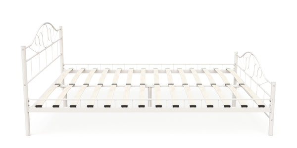 Metallbett AURELIE 160 x 200 cm weiss