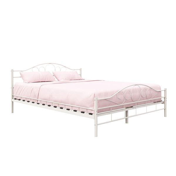 Metallbett AURELIE 160 x 200 cm weiss