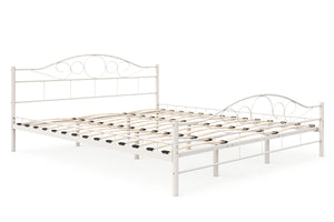 Metallbett AURELIE 180 x 200 cm weiss