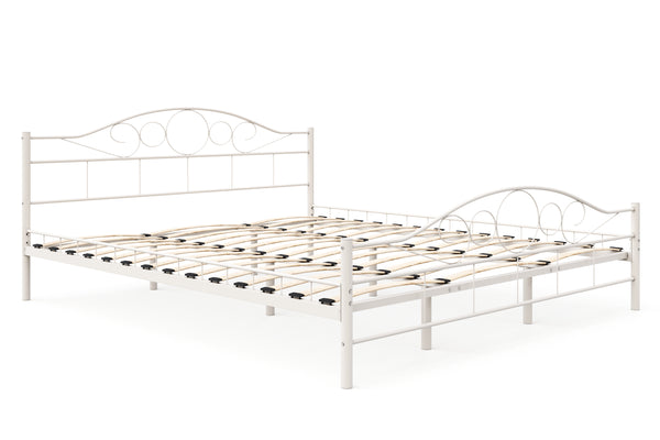 Metallbett AURELIE 180 x 200 cm weiss
