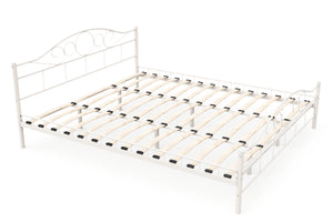 Metallbett AURELIE 180 x 200 cm weiss