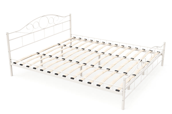 Metallbett AURELIE 180 x 200 cm weiss