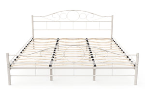 Metallbett AURELIE 180 x 200 cm weiss