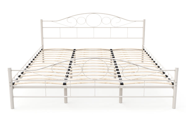 Metallbett AURELIE 180 x 200 cm weiss