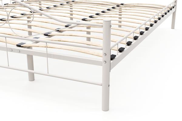 Metallbett AURELIE 180 x 200 cm weiss