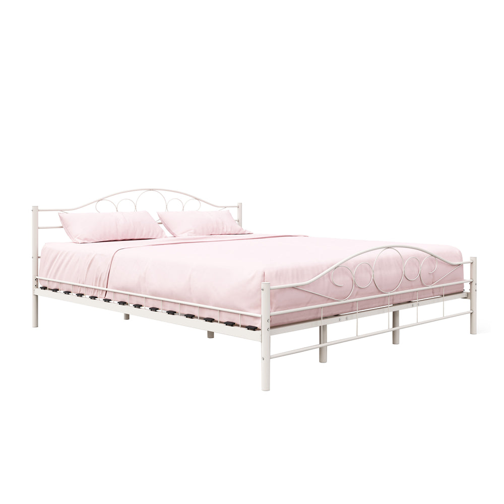 AURELIE metal bed 180 x 200 cm white