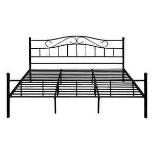 Metallbett Florenz 180x200cm mit Kaltschaummatratze Schwarz