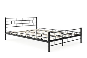 Metallbett CIEL 140 x 200 cm schwarz