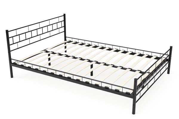 Metallbett CIEL 140 x 200 cm schwarz
