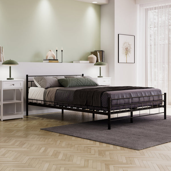 Metallbett CIEL 140 x 200 cm schwarz