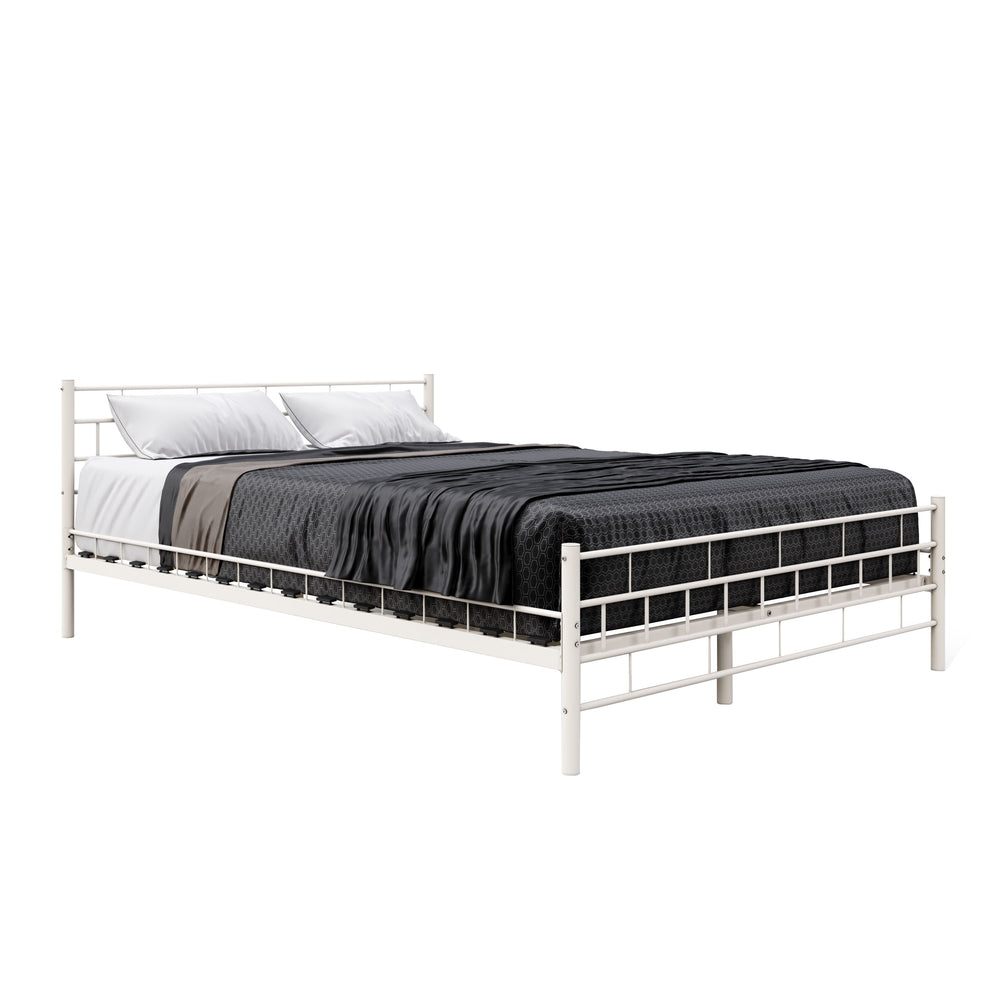 Metal bed CIEL 140 x 200 cm white