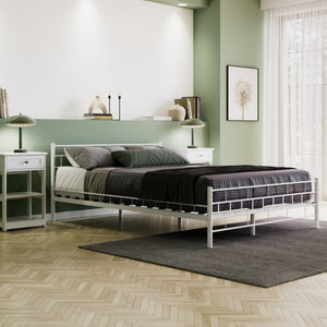 Metallbett CIEL 140 x 200 cm weiss