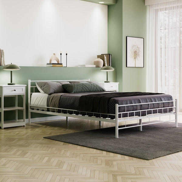 Metallbett CIEL 140 x 200 cm weiss