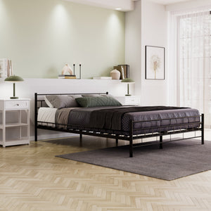 Metallbett CIEL 160 x 200 cm schwarz