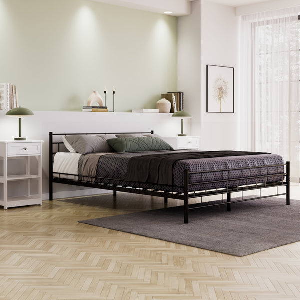 Metallbett CIEL 160 x 200 cm schwarz