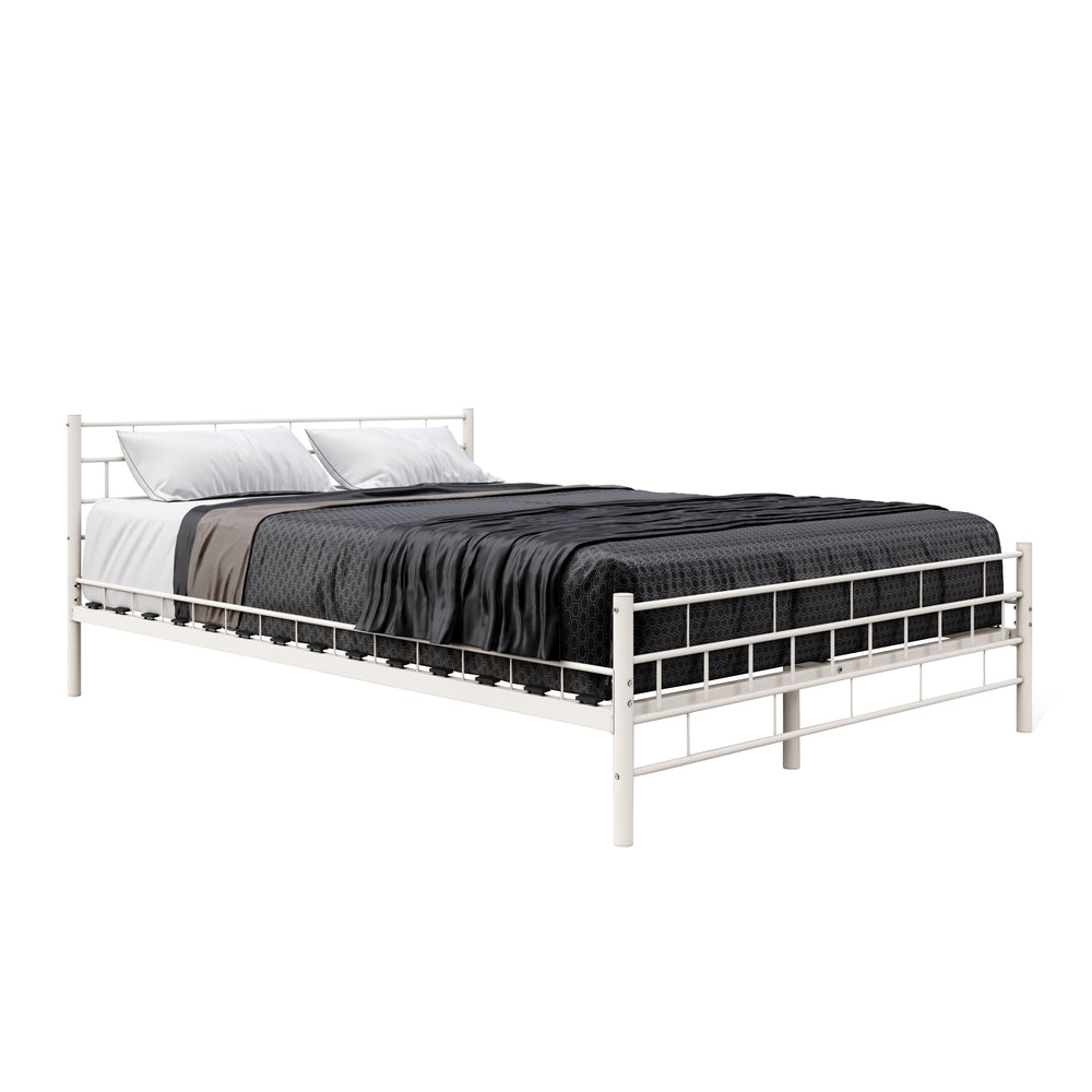 Metal bed CIEL 160 x 200 cm white