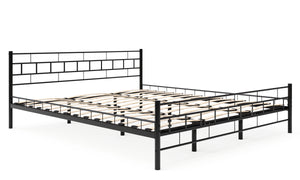 Metallbett CIEL 180 x 200 cm schwarz