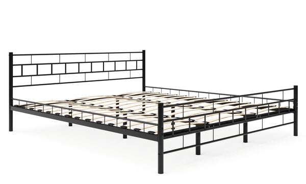 Metallbett CIEL 180 x 200 cm schwarz