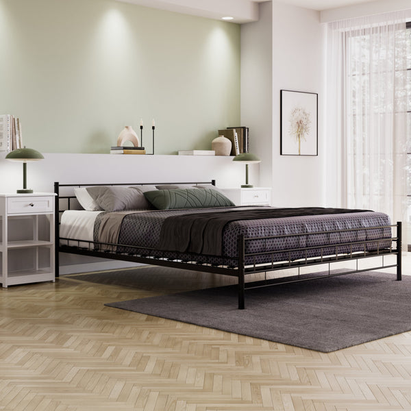 Metallbett CIEL 180 x 200 cm schwarz