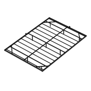 Metallbett LED MORVEN 140 x 200 cm schwarz