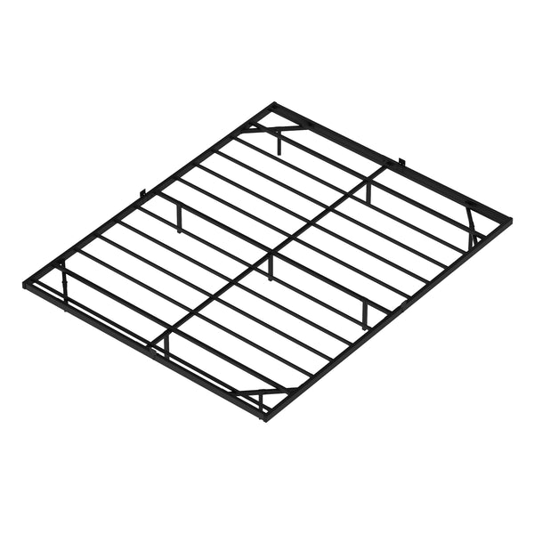 Metallbett LED MORVEN 160 x 200 cm schwarz