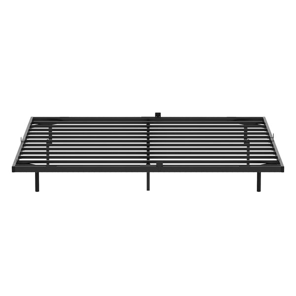 Metallbett LED MORVEN 180 x 200 cm schwarz